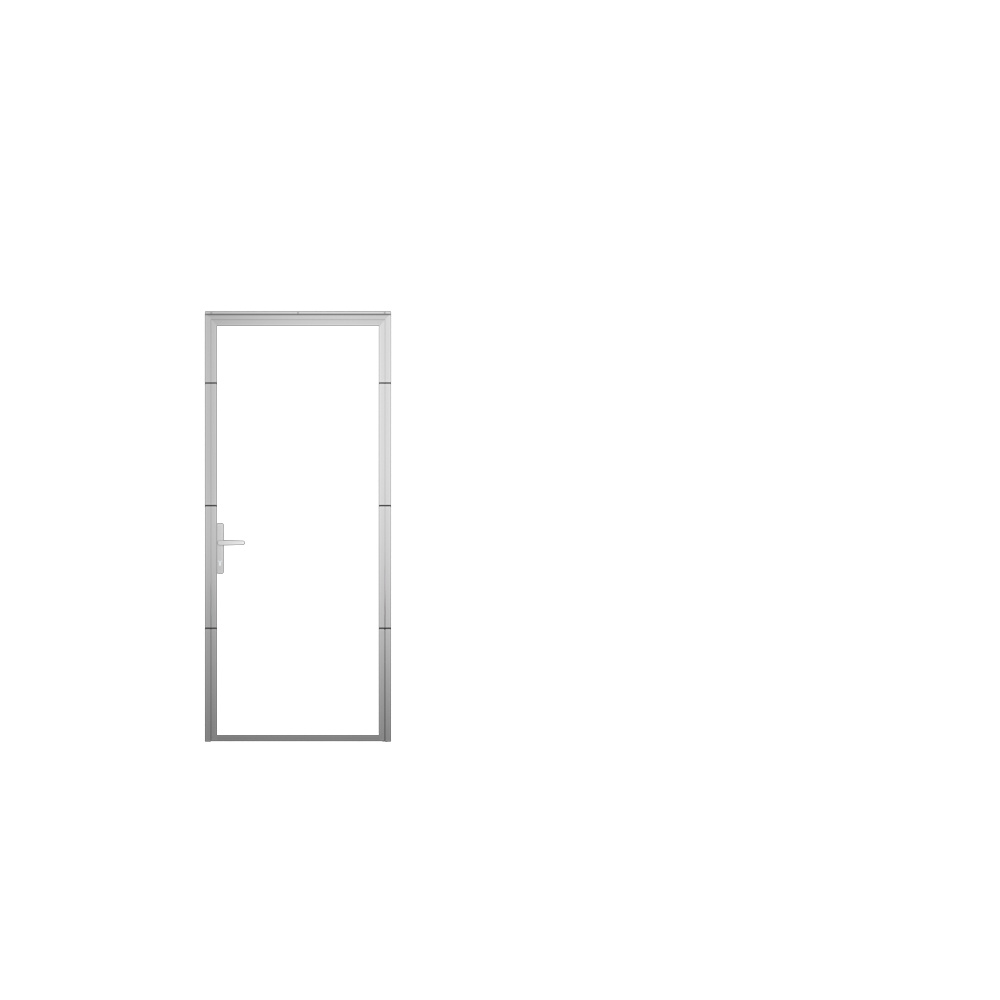 Studio Brama z drzwiami serwisowymi - warstwy ( Doors left ) 20230516 B