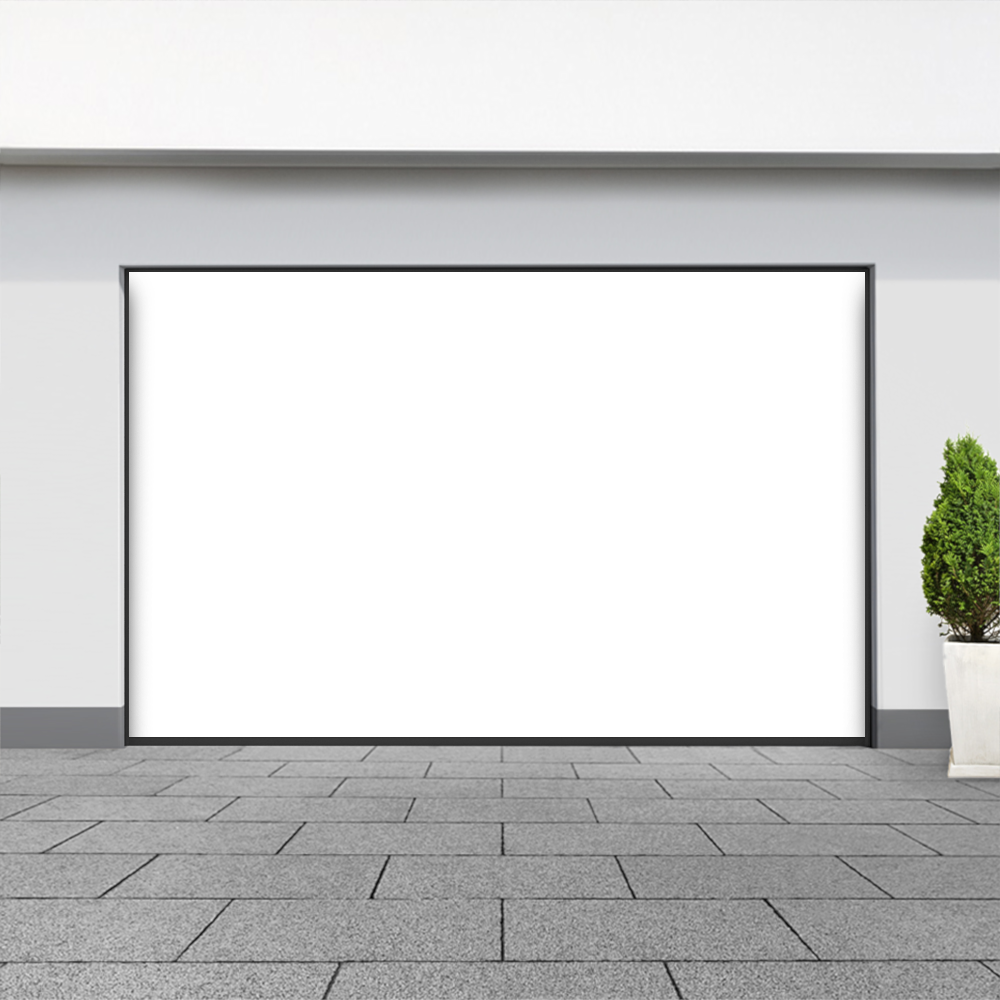 blank garage door